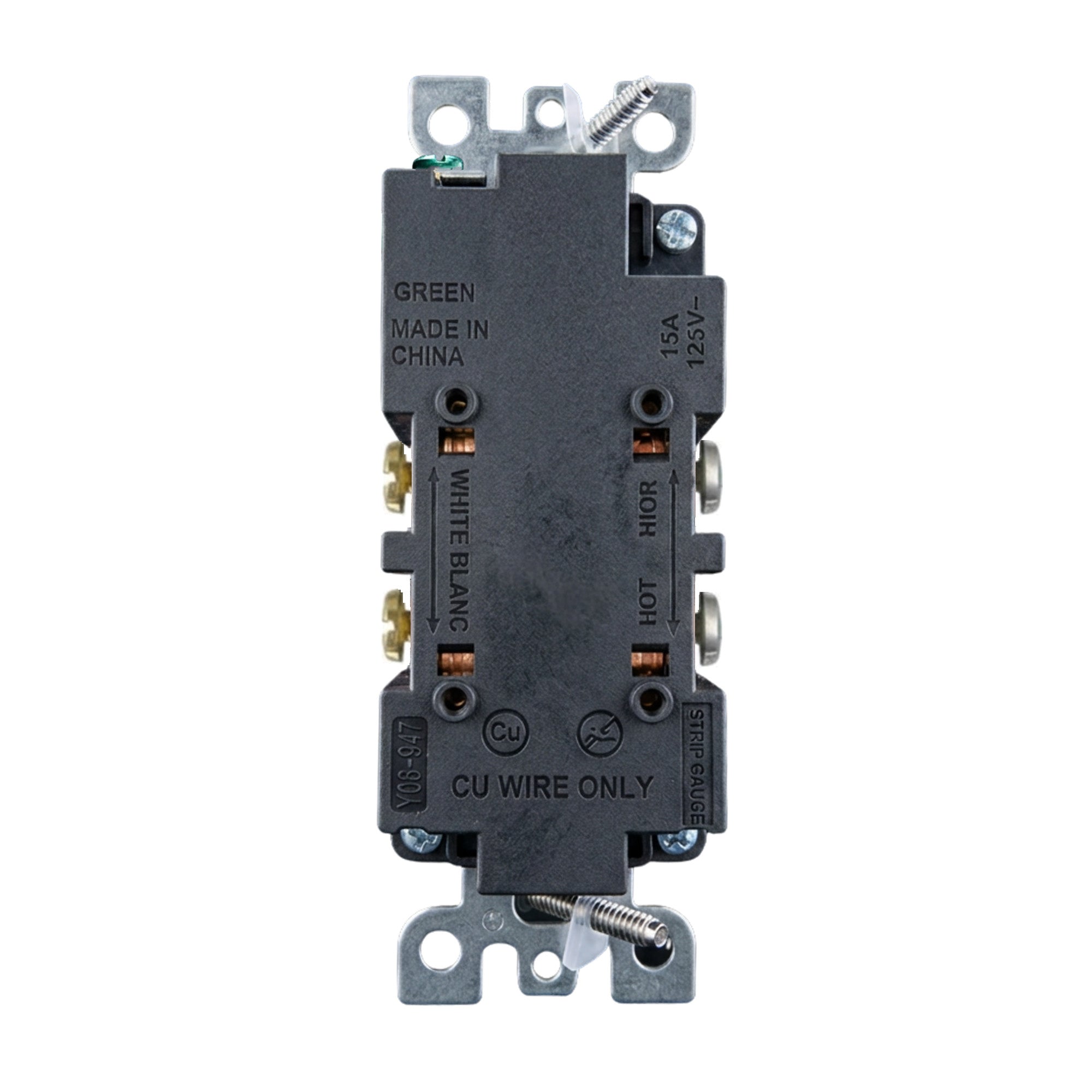 Decora Tamper-Resistant Duplex Power Receptacle (15A 125V) 10 Pack