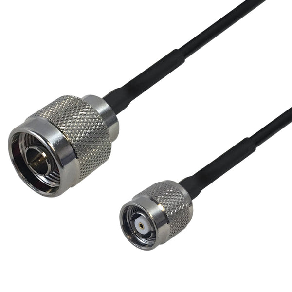 Premium Phantom Cables RG174 N-Type Male to TNC-RP (Reverse Polarity) Male Cable
