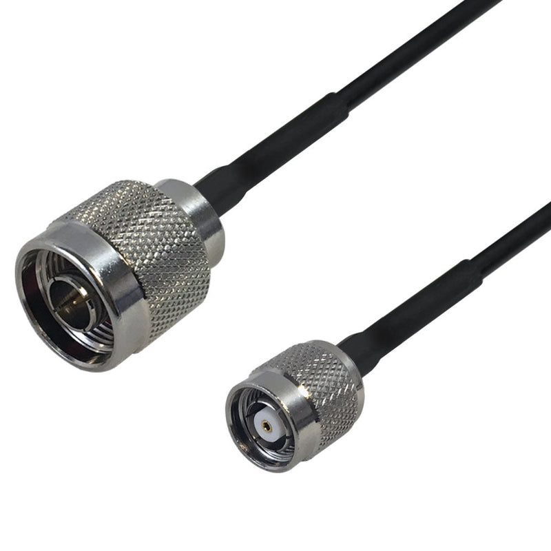 Premium Phantom Cables RG174 N-Type Male to TNC-RP (Reverse Polarity) Male Cable