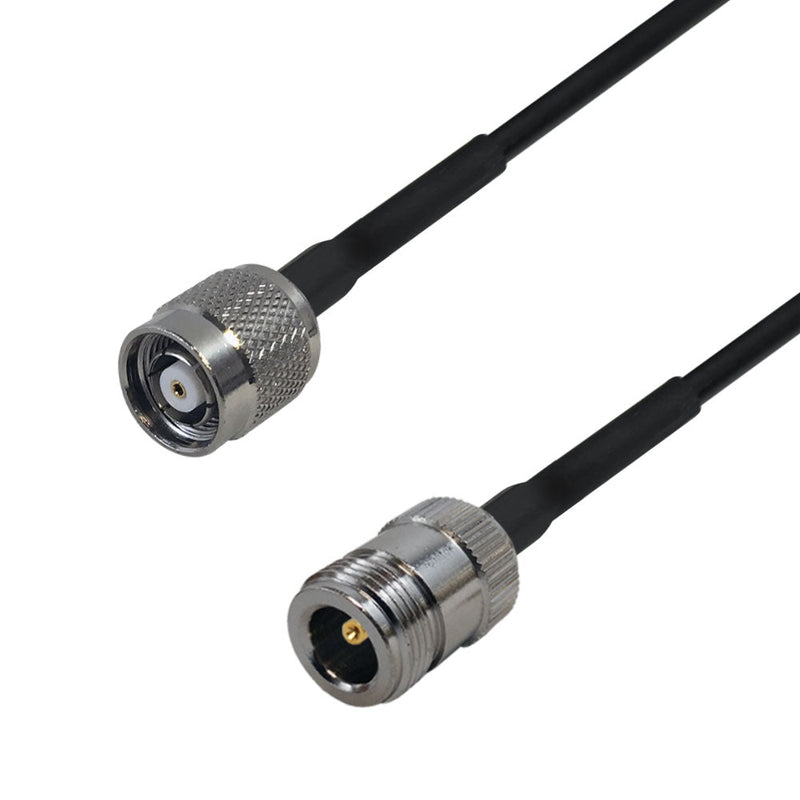 Premium Phantom Cables RG174 N-Type Female to TNC-RP (Reverse Polarity) Male Cable