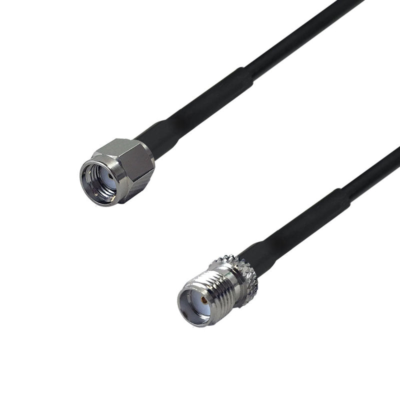 Premium Phantom Cables RG174 SMA-RP (Reverse Polarity) Male to SMA Female Cable