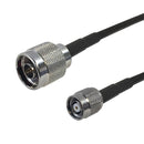 Premium Phantom Cables Brand RF-195 N-Type Male to TNC-RP (Reverse Polarity) Male Cable