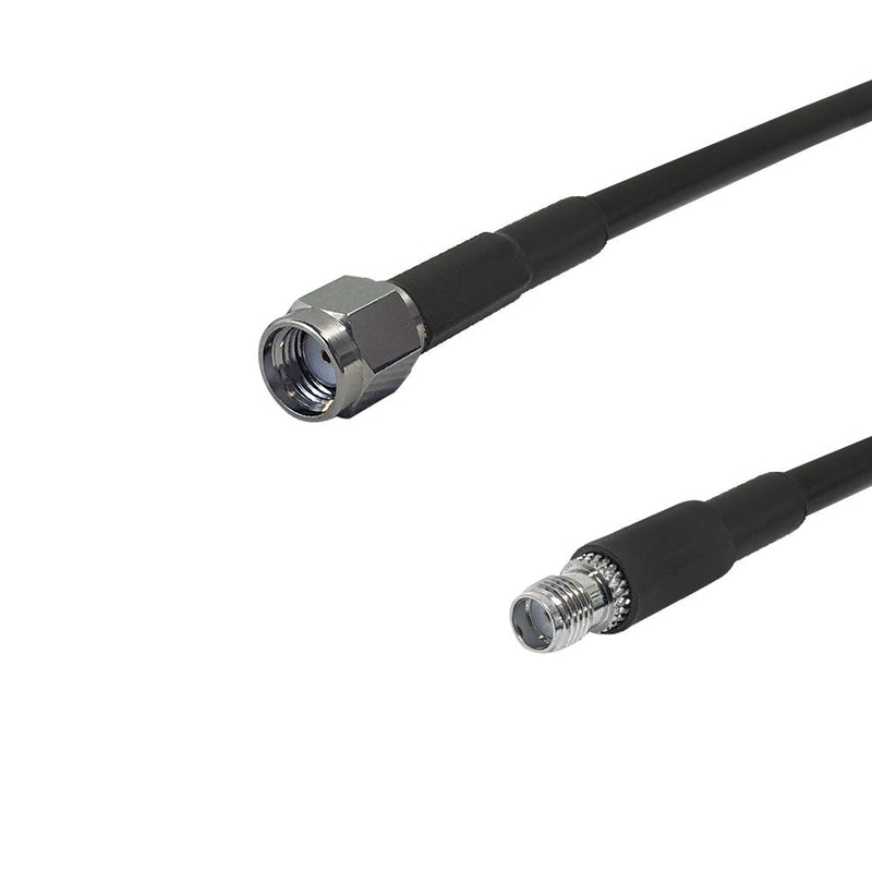 Premium Phantom Cables Times Microwave LMR-195 SMA-RP (Reverse Polarity) Male to SMA Female Cable