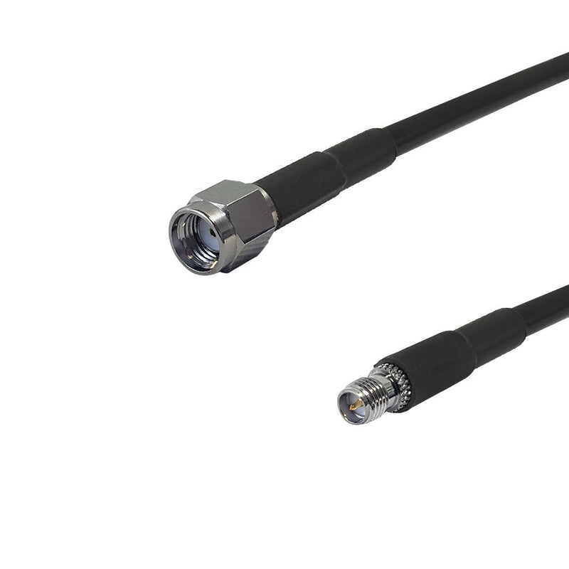 Premium Phantom Cables Times Microwave LMR-195 SMA-RP (Reverse Polarity) Male to SMA-RP (Reverse Polarity) Female Cable