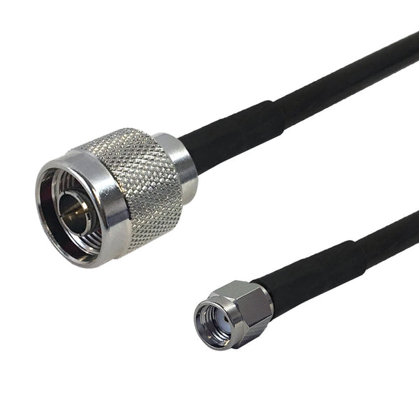 Premium Phantom Cables Brand RF-240 N-Type Male to SMA-RP (Reverse Polarity) Male Cable