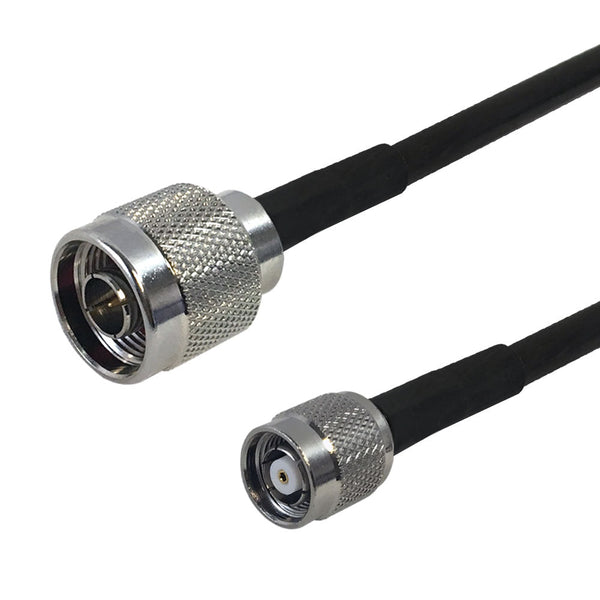 Premium Phantom Cables Times Microwave LMR-240 Ultra Flex N-Type Male to TNC-RP (Reverse Polarity) Male Cable