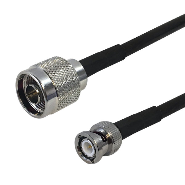 Premium Phantom Cables Brand RF-240 N-Type Male to BNC Male Cable