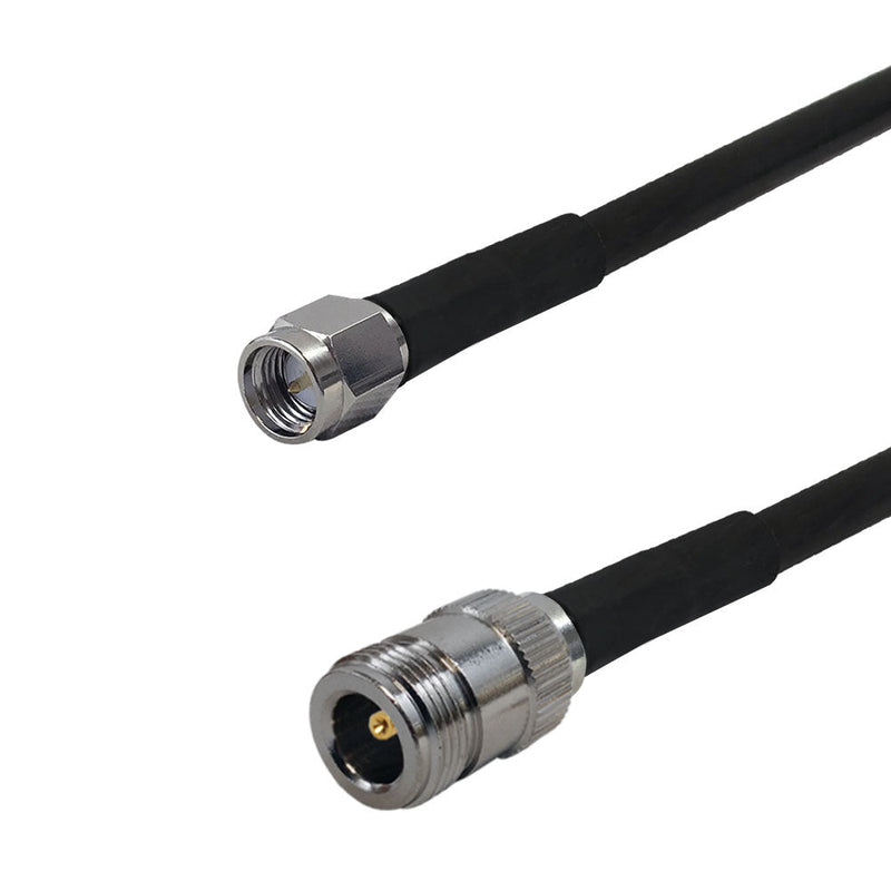 Premium Phantom Cables Times Microwave LMR-240 N-Type Female to SMA Male Cable