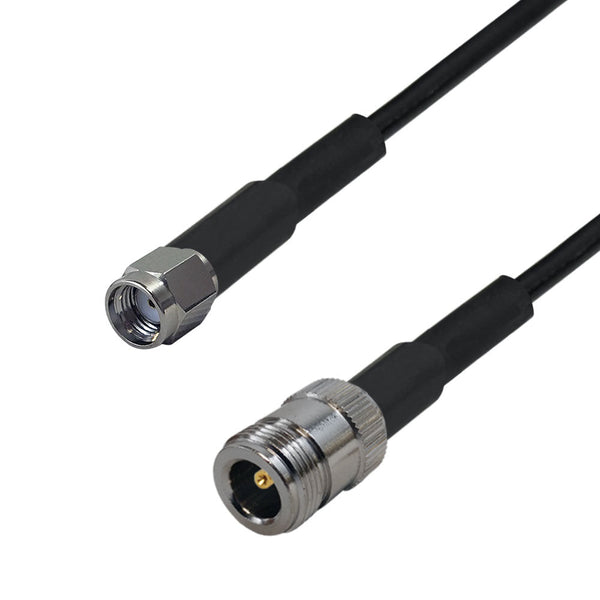 Premium Phantom Cables RF-240 N-Type Female to SMA-RP Reverse Polarity Male Cable