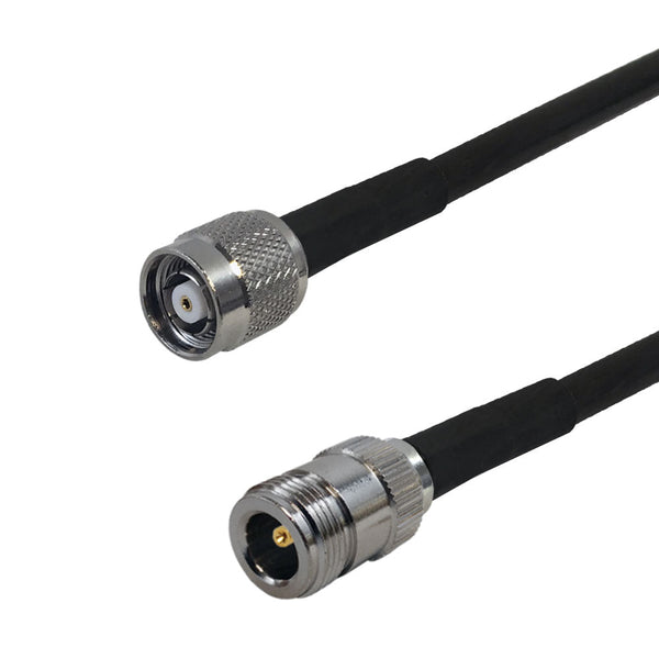 Premium Phantom Cables Brand RF-240 N-Type Female to TNC-RP (Reverse Polarity) Male Cable