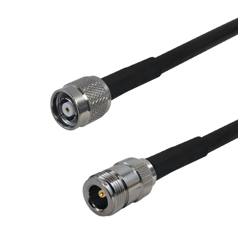 Premium Phantom Cables Brand RF-240 N-Type Female to TNC-RP (Reverse Polarity) Male Cable