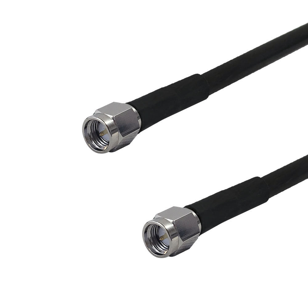 Premium Phantom Cables Times Microwave LMR-240 Ultra Flex SMA Male to SMA Male Cable