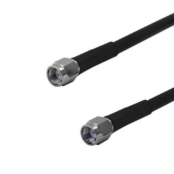 Premium Phantom Cables Times Microwave LMR-240 SMA Male to SMA-RP (Reverse Polarity) Male Cable