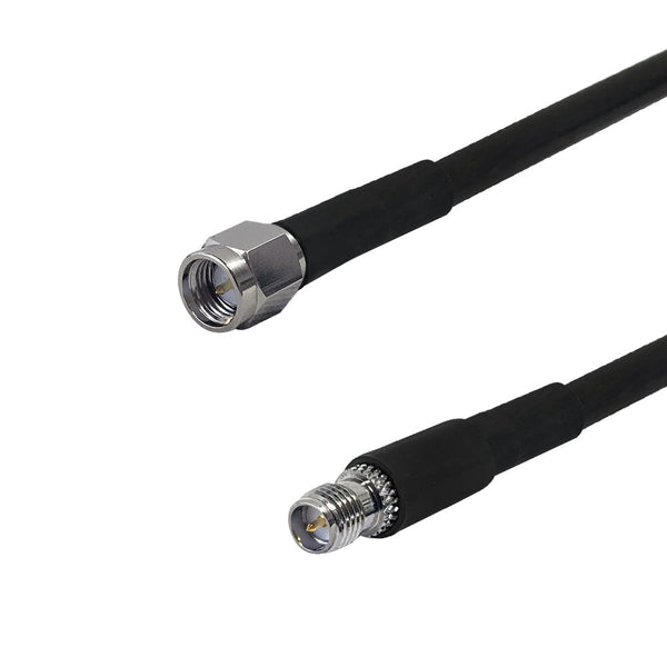 Premium Phantom Cables Times Microwave LMR-240 SMA Male to SMA-RP (Reverse Polarity) Female Cable