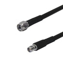 Premium Phantom Cables Times Microwave LMR-240 Ultra Flex SMA Male to SMA-RP (Reverse Polarity) Female Cable