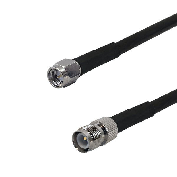 Premium Phantom Cables Times Microwave LMR-240 SMA Male to TNC-RP (Reverse Polarity) Female Cable
