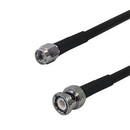 Premium Phantom Cables Times Microwave LMR-240 SMA Male to BNC Male Cable