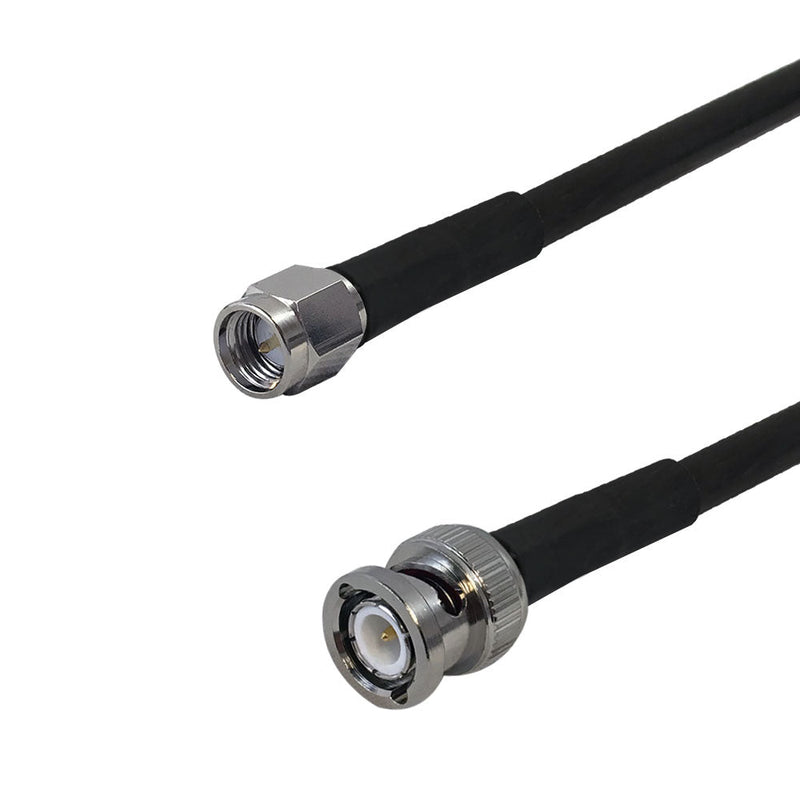 Premium Phantom Cables Brand RF-240 SMA Male to BNC Male Cable