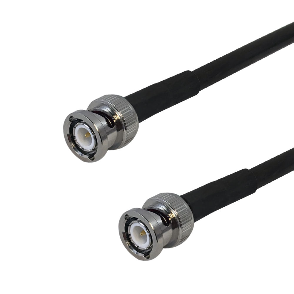 Premium Phantom Cables Times Microwave LMR-240 Ultra Flex BNC Male to BNC Male Cable