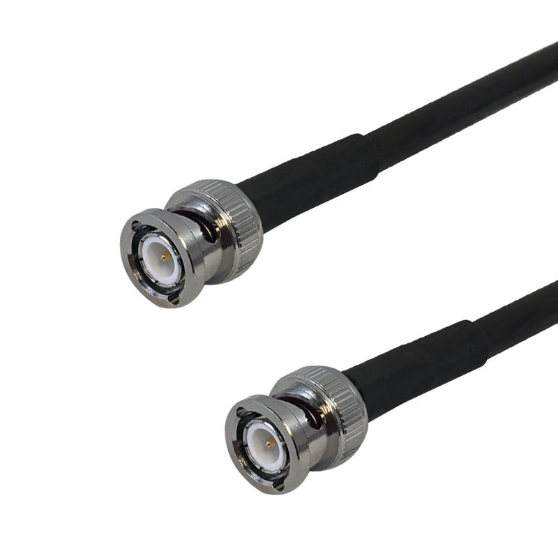 Premium Phantom Cables Times Microwave LMR-240 Ultra Flex BNC Male to BNC Male Cable