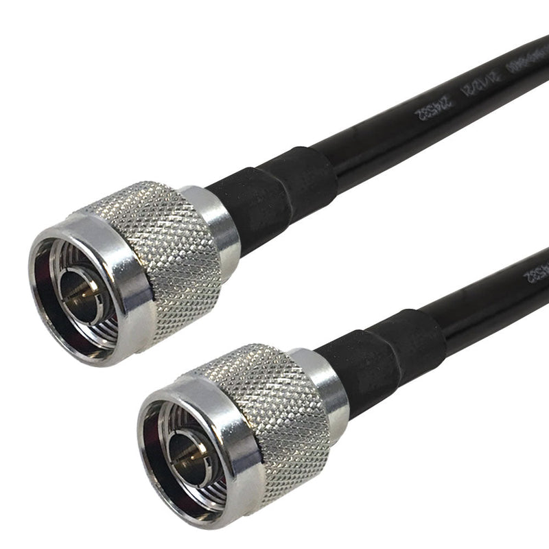 Premium Phantom Cables Times Microwave LMR-400 Ultra Flex N-Type Male to N-Type Male Cable