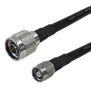 Premium Phantom Cables Times Microwave LMR-400 Ultra Flex N-Type Male to TNC-RP (Reverse Polarity) Male Cable