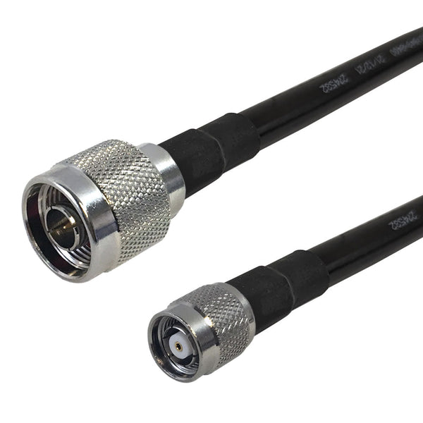 Premium Phantom Cables Times Microwave LMR-400 Ultra Flex N-Type Male to TNC-RP (Reverse Polarity) Male Cable