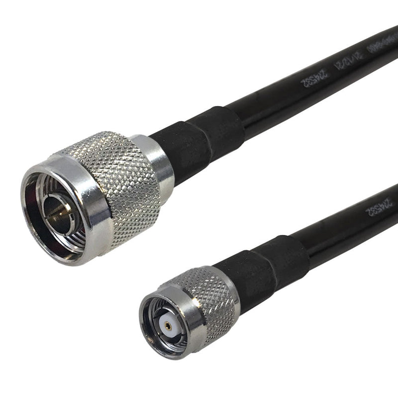Premium Phantom Cables Times Microwave LMR-400 Ultra Flex N-Type Male to TNC-RP (Reverse Polarity) Male Cable