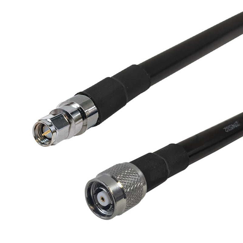 Premium Phantom Cables Times Microwave LMR-400 Ultra Flex SMA Male to TNC-RP (Reverse Polarity) Male Cable