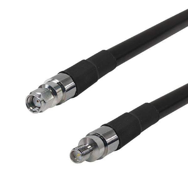 Premium Phantom Cables Times Microwave LMR-400 Ultra Flex SMA-RP (Reverse Polarity) Male to SMA-RP (Reverse Polarity) Female Cable