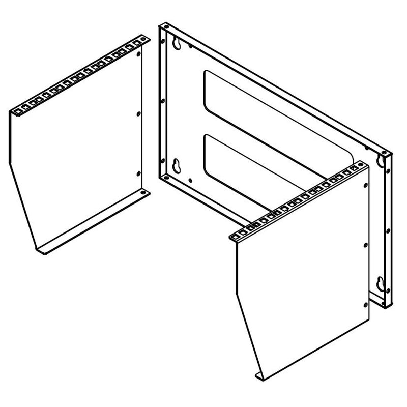 Vertical Wall Mount Rack 6U