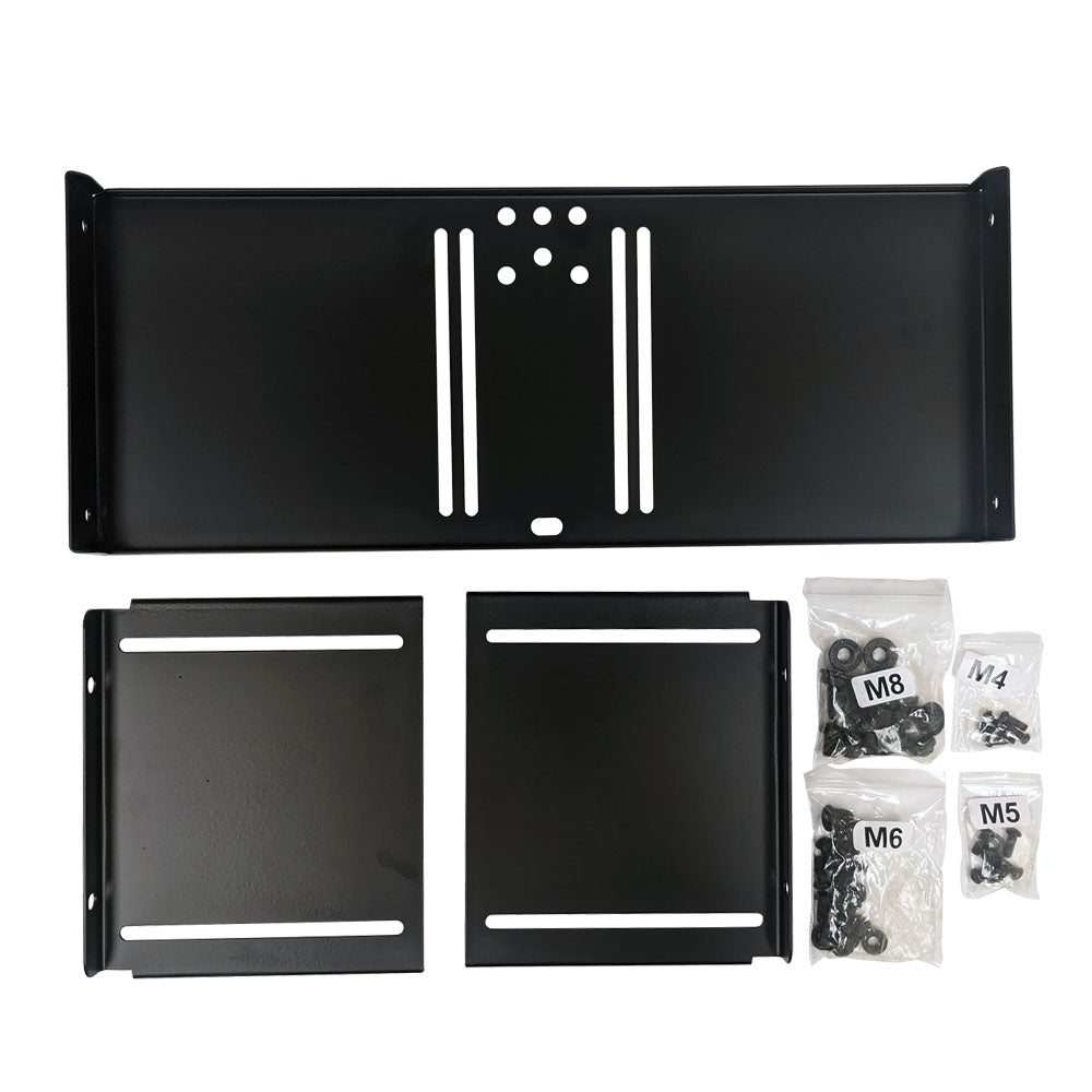 Monitor Mount for Relay Racks and Cabinets - 19 Inch - Adjustable - 4U