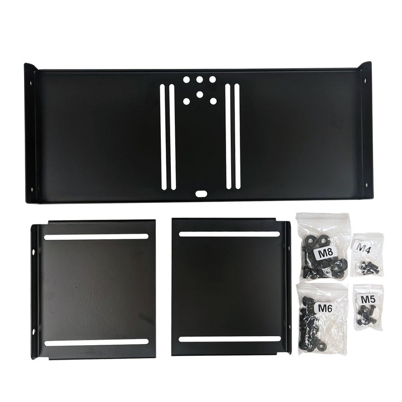 19 Inch Adjustable Rack Mount Monitor Mount - 4U - VESA 75x75, 100x100