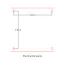 Wall Mount Swing Cabinet 12U x 18.5" Usable Depth - Perforated Doors - Black