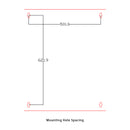 Wall Mount Swing Cabinet 15U x 18.5" Usable Depth - Perforated Doors - Black