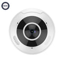 12MP Fisheye IP Camera - 1.8mm Fixed Lens - WDR - Microphone/Speaker - IP67 IK10 Rated - White