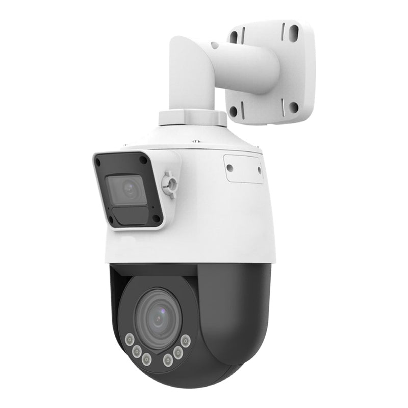 2MP Dual Lens PTZ IP Camera - 4x Optical Zoom - IP66 - White