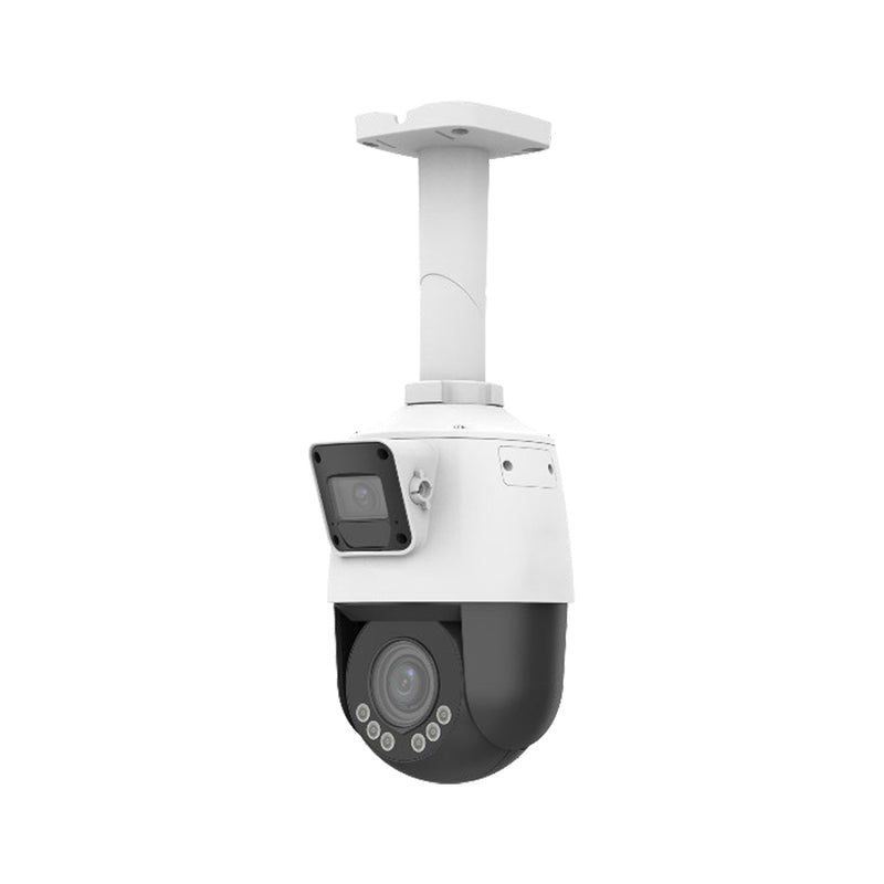 2MP Dual Lens PTZ IP Camera - 4x Optical Zoom - IP66 - White