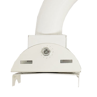 J&D Manufacturing Greenhouse Fan Bracket - Powder Coated White With U-Bolts & Hardware