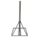 36 inch Heavy Duty Non-Penetrating Roof Mount Mast - Powder Coat - Grey