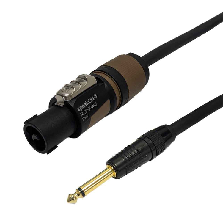 Premium Phantom Cables 2-Pole speakON to 1/4 inch TS Speaker