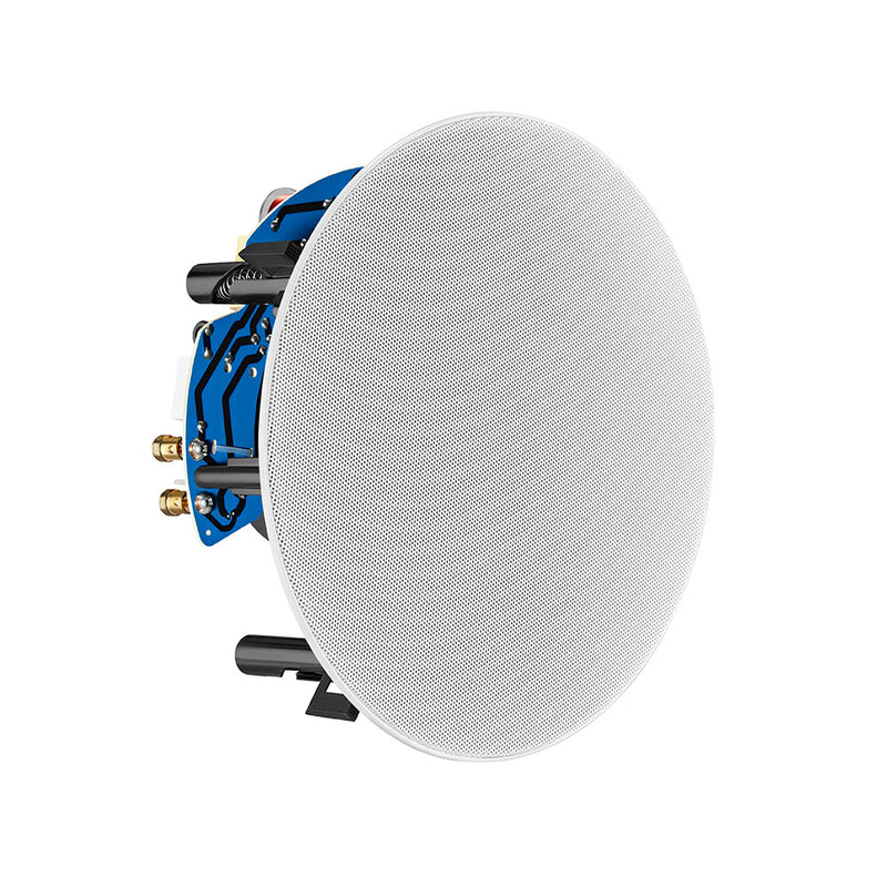 6.5" 2-way Frameless WiFi / Bluetooth / Ethernet Ceiling Speakers - 60W max (Active + Passive Pair)