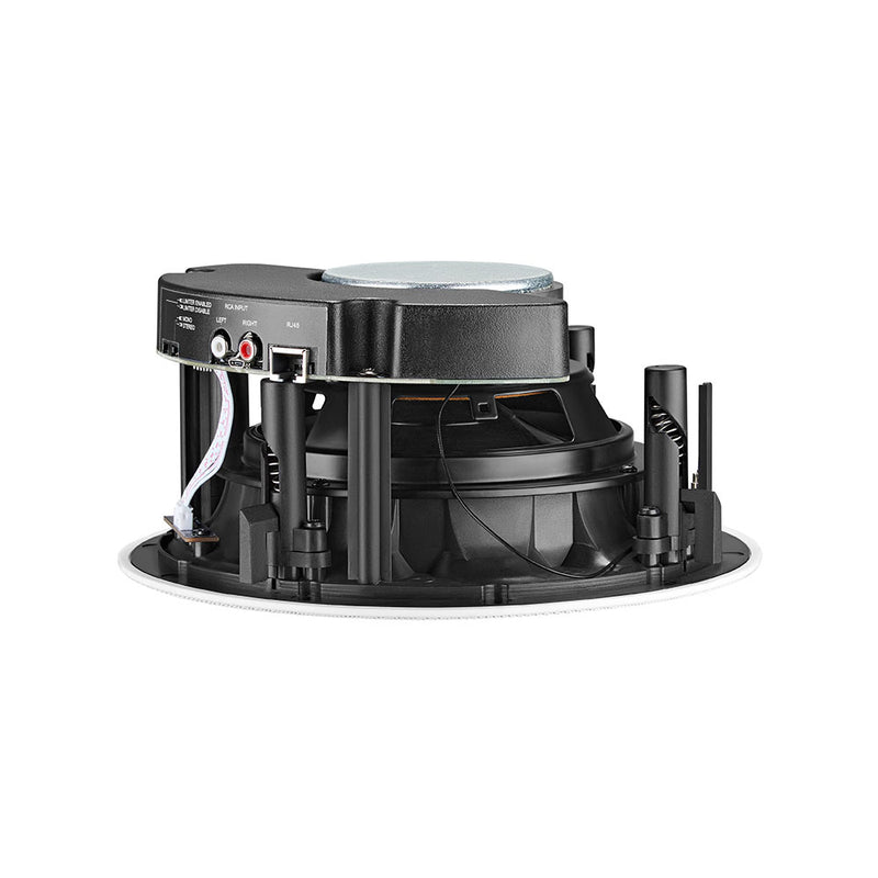 6.5" 2-way Frameless WiFi / Bluetooth / Ethernet Ceiling Speakers - 60W max (Active + Passive Pair)