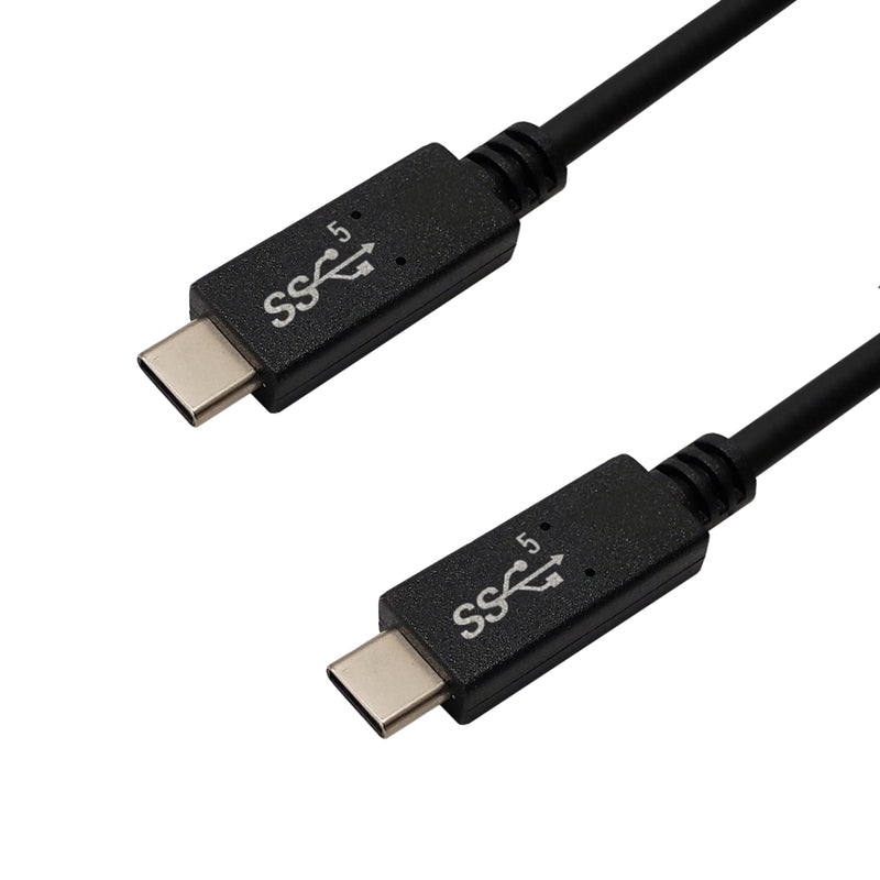 USB 3.2 Type-C Male to Type-C Male Cable - USB-IF Certified - Black