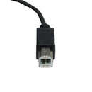 USB 2.0 Type-C Male to B Male Cable 480Mbps 3A - Black
