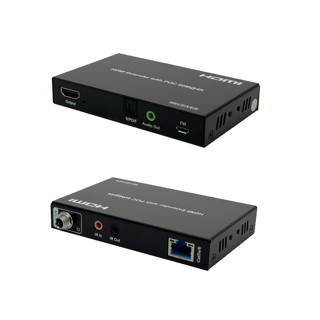 1x8 HDMI Splitter Extender - 60m (4K 60Hz 4:4:4) with Loop out & Receivers