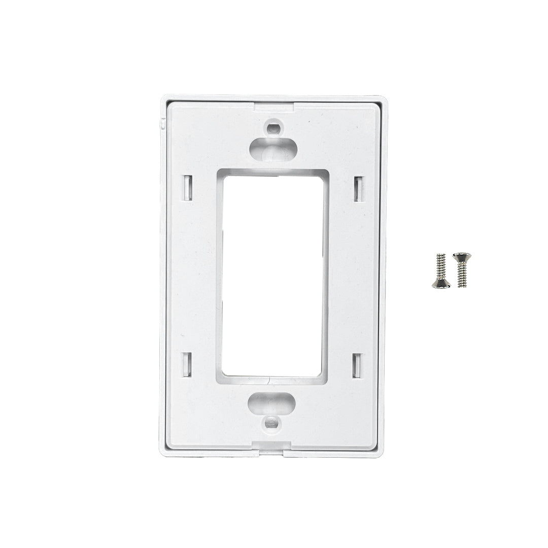 Decora Screw-Less Wall Plate - Single Gang - White