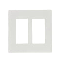 Decora Screw-Less Wall Plate- Double Gang - White