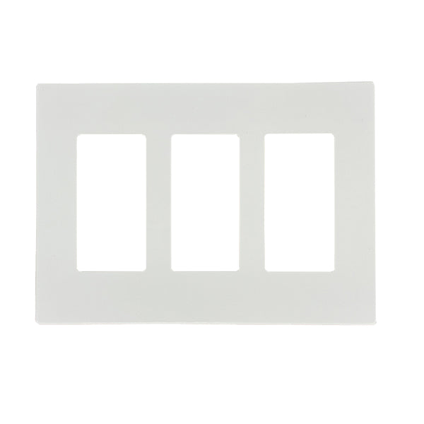 Decora Screw-Less Wall Plate- Triple Gang - White