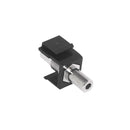 3.5mm Female to Female Stereo Keystone Wall Plate Insert - Black